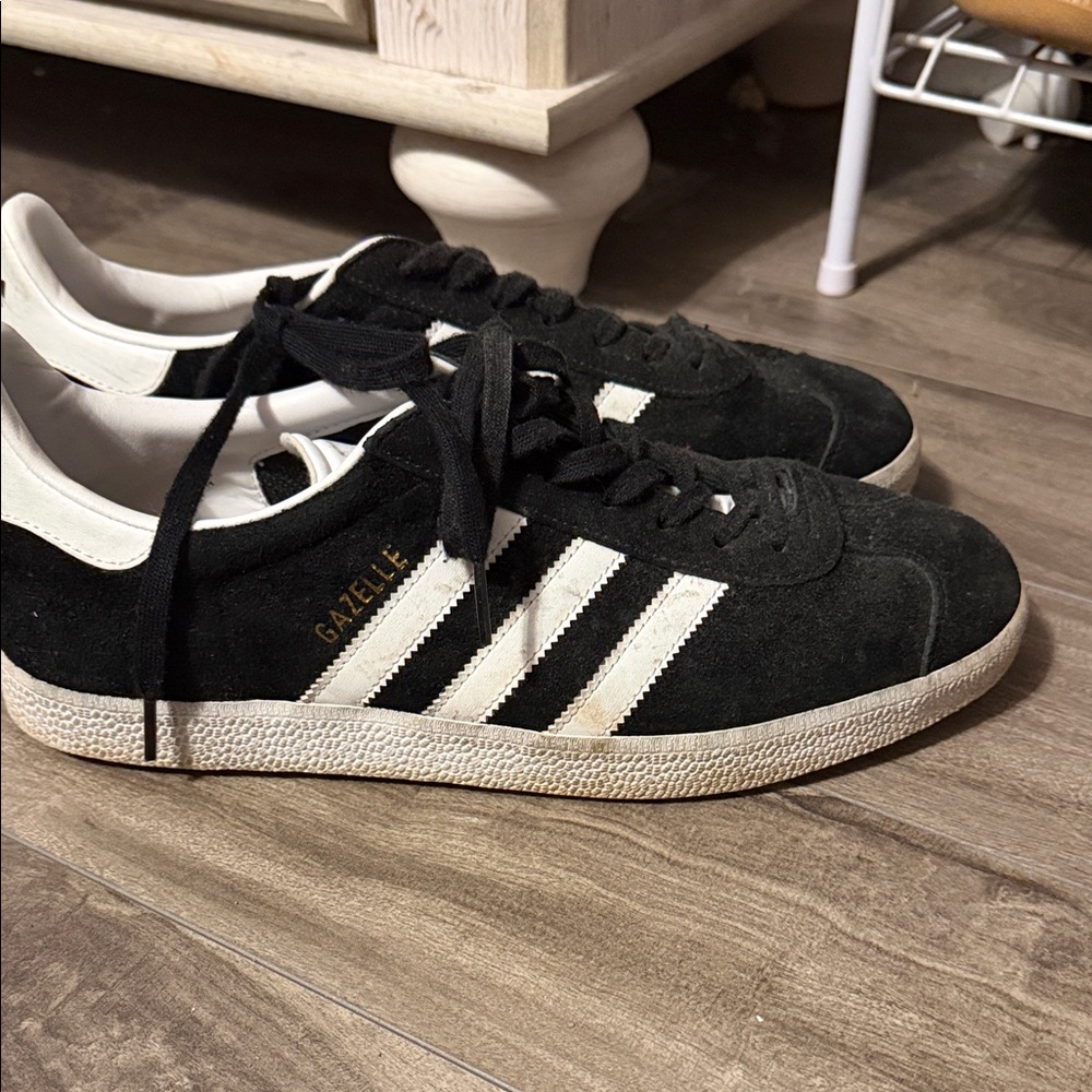 Adidas Gazelle Black Suede Sneakers